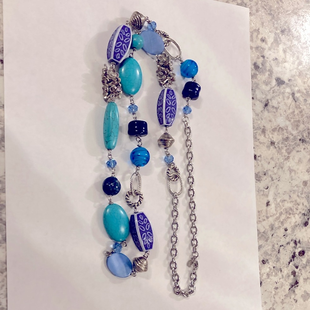 Beautiful blue and turquoise necklace